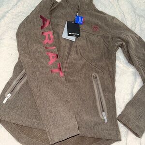 Ariat greyish Jacket with Pink Accents